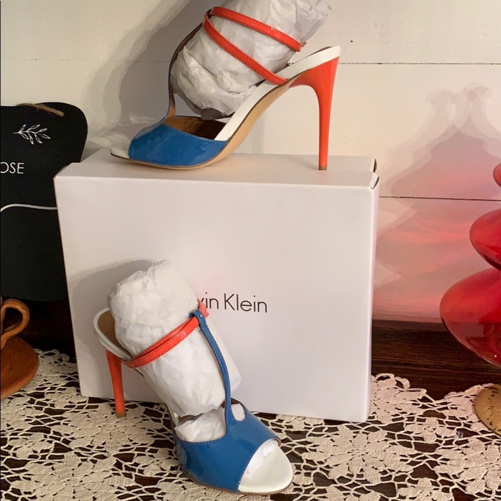 BNIB Calvin Klein leather heels